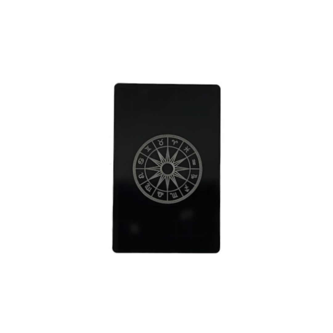 Gemini Zodiac Card – Laser-Etched Aluminum Collectible