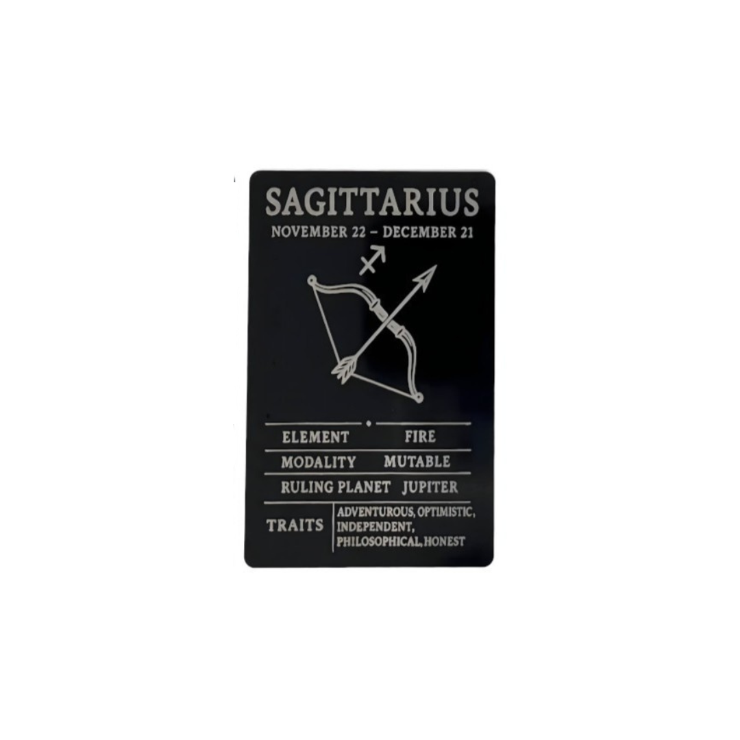 Sagittarius – Laser-Etched Aluminum Collectible